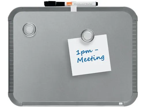 Whiteboard Nobo Slim Line 22x28cm Zilver
