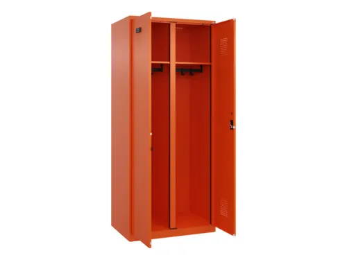 locker voor scheiding van kleding,HxBxD 1850x800x500mm,2vak