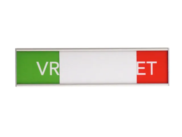 Design Schuifbord Aluminium Vrij Bezet Groen Rood 150x40mm
