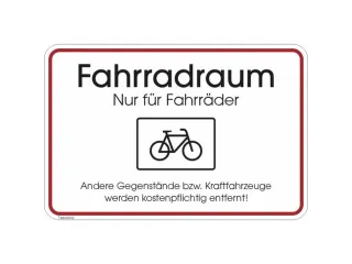 aanwijzingsbord,Fietsruimte - Alleen voor fietsen,aluminium gemerkt - 1