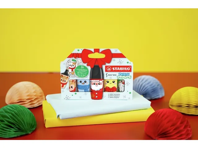 Markeerstift STABILO BOSS mini Frosty Friends assorti 5 stuks