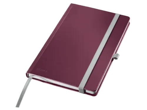 Notitieboek Leitz Style A5 lijn 160 pagina's rood
