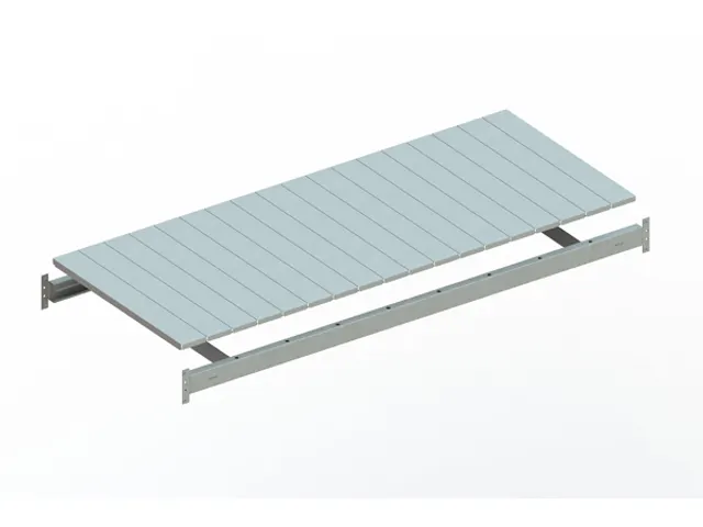 legbord van plaatstaal,v. breedvakstelling,BxD 1800x800mm,vakl. 600kg