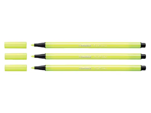 Viltstift STABILO Pen 68/024 medium neon geel