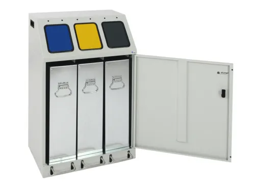 afvalverzamelstation,3x30l,HxBxD 920x580x380mm
