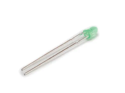 3mm Standaard LED Lamp Groen Diffuus
