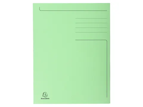 Dossiermap Exacompta Forever A4 3 kleppen 280gr groen