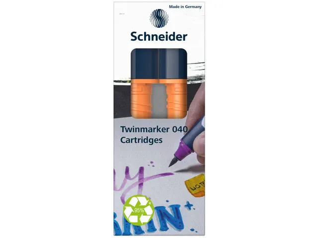 Twinmarker Schneider cartridge Paint-It 040 oranje/ rood 123