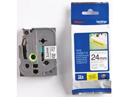 TZe tape voor P-Touch 24 mm, zwart wit