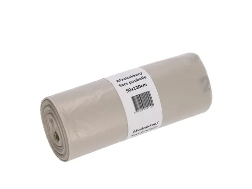 Afvalzak Cleaninq 90x120cm LDPE recycled T80 190 Liter transparant