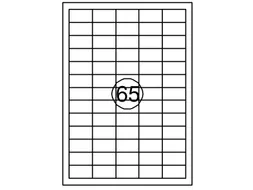 Etiket Quantore 38x21.2mm Wit 975 stuks