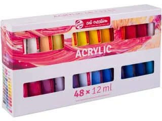 Acrylverf Talens Art Creation assorti 48 tubes à 12ml - 1