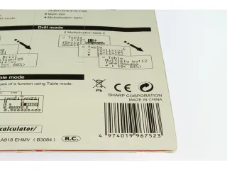 Calculator Sharp ELW531TLBBK zwart wetenschappelijk write view - 4