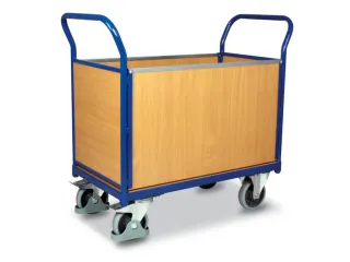 Platformwagen 500kg Laadvlak Lxb 1000x560mm 4 Beuken Wanden - 2