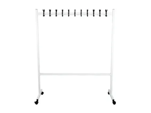 garderoberek,verrijdbaar,HxLxB 1700x550x1400mm,22haak,Staal/kunststof