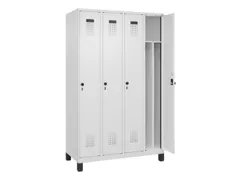 locker voor scheiding van kleding,HxBxD 1950x1200x500mm,4vak
