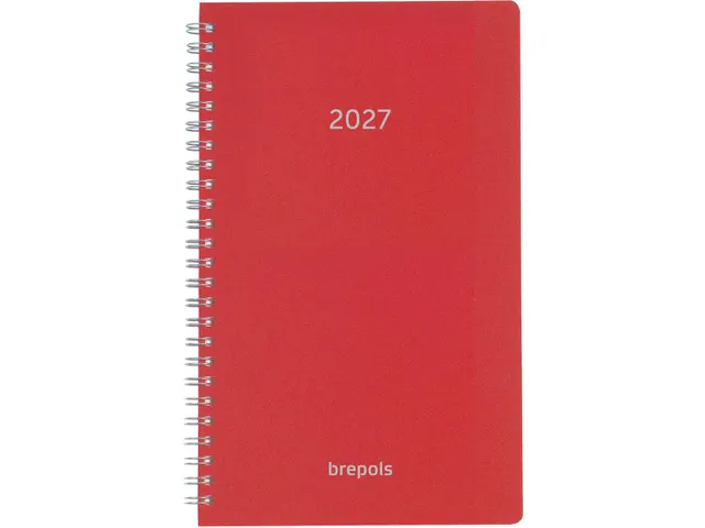 agenda Breform Polyprop 6 langues, rouge, 2026