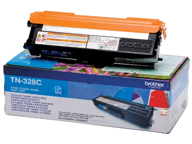 Cartouche toner Brother TN-328C bleu
