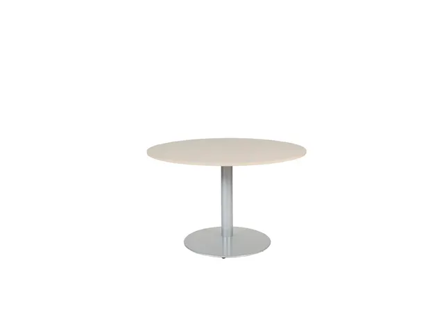 Linesto Vergadertafel Vaste Hoogte 120cm Rond Robson Eiken 25mm Alu