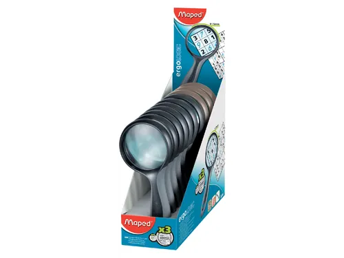 Loep Maped Ergologic 3x vergroting 75mm, display à 10 stuks