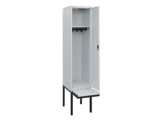 locker met bank,HxBxD 1950x400x815mm,1vak,vak B 400mm,draaigrendel - 2