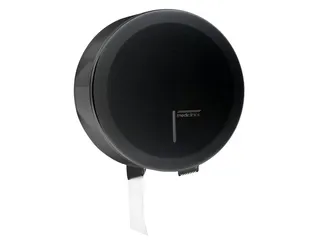 Toiletpapier Dispenser Metaal Zwart voor Midi Jumbo Rol Toiletpapier - 1