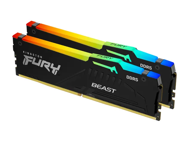 64GB 6000MT/s DDR5 CL36 DIMM (set van 2) FURY Beast RGB