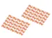 Clips couleur pour câbles RJ45 Orange 100 pièces