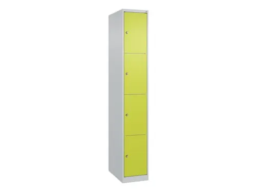 lockerkast HxBxD 1850x300x500mm 1x4vakken cil.-slot staand op vloer