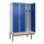 locker met bank,voor scheiding van kleding,HxBxD 2120x1200x815mm,3vak