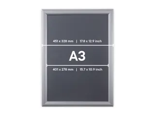 Kliklijst Europel Economy A3 zilver - 10