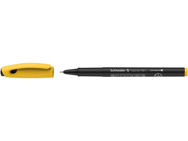 fineliner Schneider Topliner 967 0.4mm geel