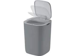 Morandi Trendy Vierkante Afvalbak Smart Sensor Bin 12 Liter Grijs - 5