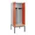 PBM-locker met bank,HxBxD 2120x800x815mm,2vak,vak B 400mm