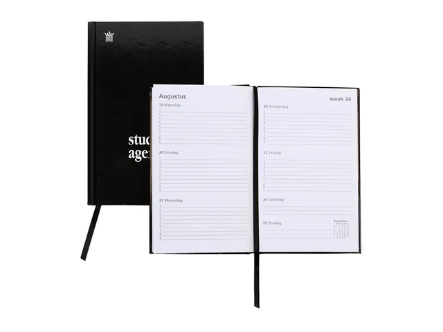 Schoolagenda 2026-2027 Ryam Studie 7dagen/2pagina's zwart