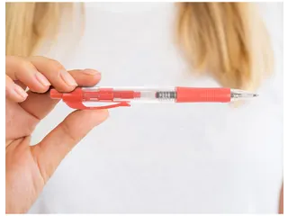 Balpen Retractable Medium Punt Rood - 6