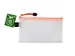 Trousse Foldersys EVA 120x220mm transparent zip orange fluo
