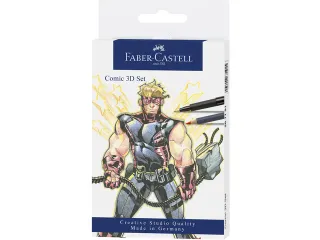 Tekenstift Faber-Castell Pitt Artist Pen Comic set 3D - 1
