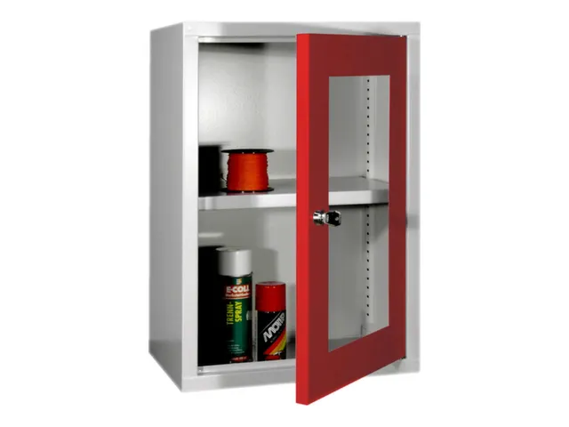 Hangkast 600x400x300mm Achterwand Glad Ral 7035 Front Ral 3000