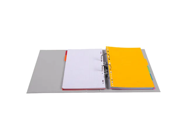 Classeur à levier PVC A4 dos de 70mm. - Gris