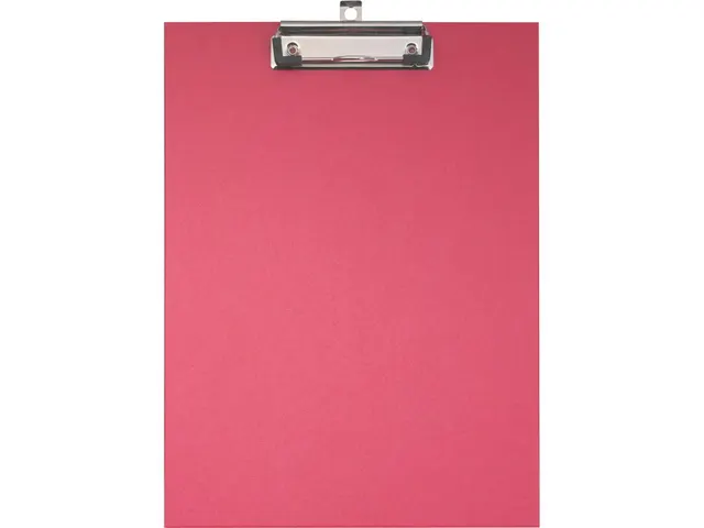 Klemplaat gecoat papier A4 rood