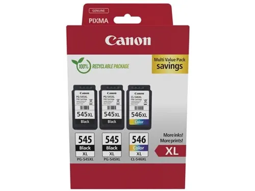 inktcartridge 2 x PG-545XL + 1 x CL-546XL, 8286B013, 4 kleuren
