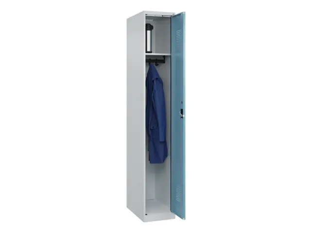 locker,HxBxD 1850x300x500mm,1vak,vak B 300mm,cil.-slot,staand op vloer