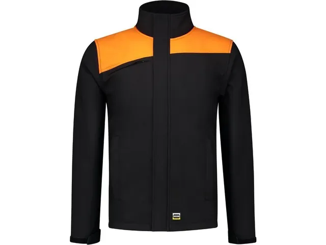 Tricorp Bicolor 402021 softshell, zwart/oranje, maat XS, per stuk