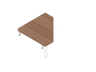 koppelelement voor bureau,90 °,HxBxD 730x840x840mm,v. sledeframe - 1