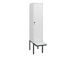 locker met bank,HxBxD 1950x400x815mm,1vak,vak B 400mm,draaigrendel