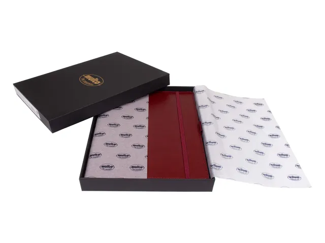 Notitieboek Multo Hannibal A5 roomwit papier 55 vel 120 grams bordeaux