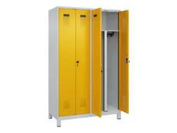 PBM-locker,HxBxD 1950x1200x500mm,4vak,vak B 300mm,draaigrendel