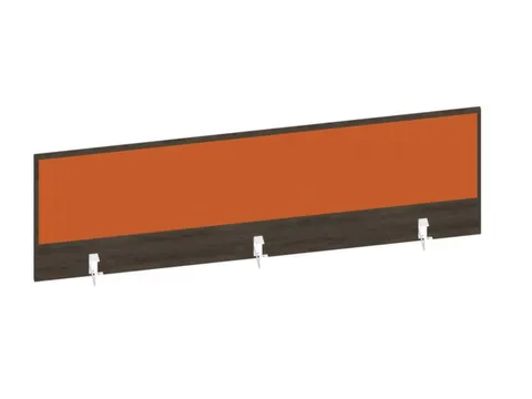 baliepaneel bureau aanbouw achter NV bruin hickory oranje 1600mm