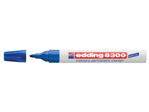 Viltstift edding 8300 industrie rond blauw 1.5-3mm